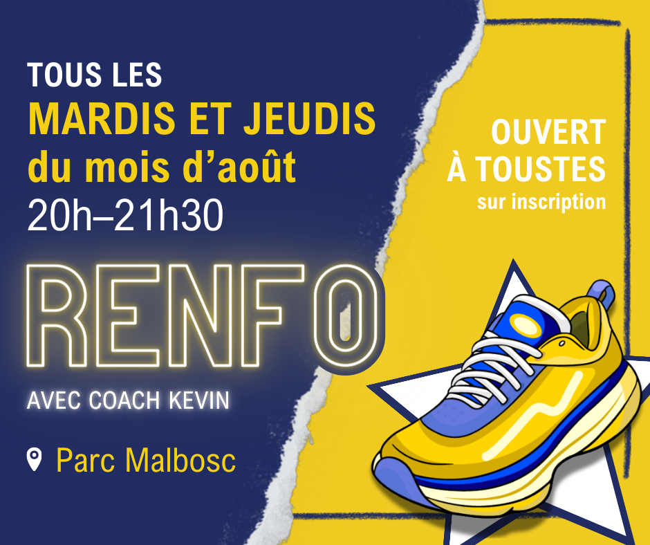 visuels promotionnel pour les séances de renfo musculaire